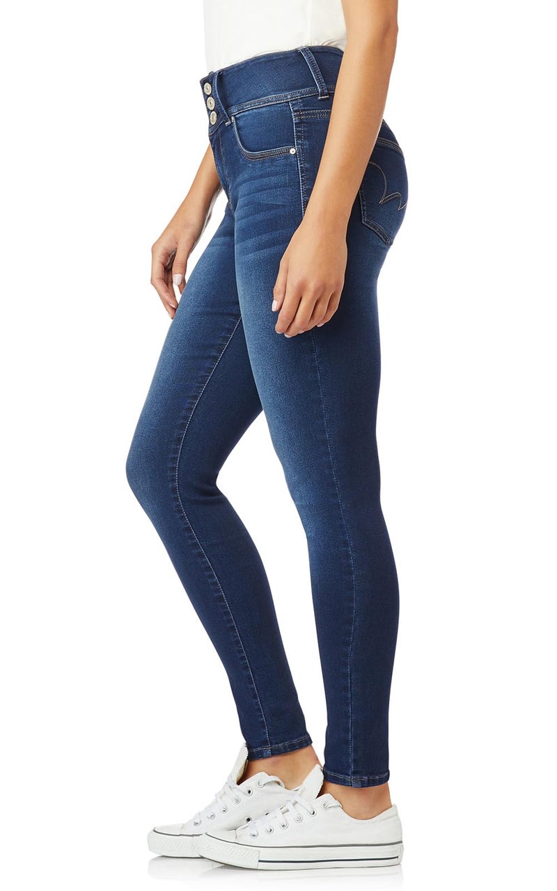 Wallflower Women's Juniors InstaSoft High-Rise Sassy Skinny Jeans (Standard and Plus), Riverton, 17 - Image 3